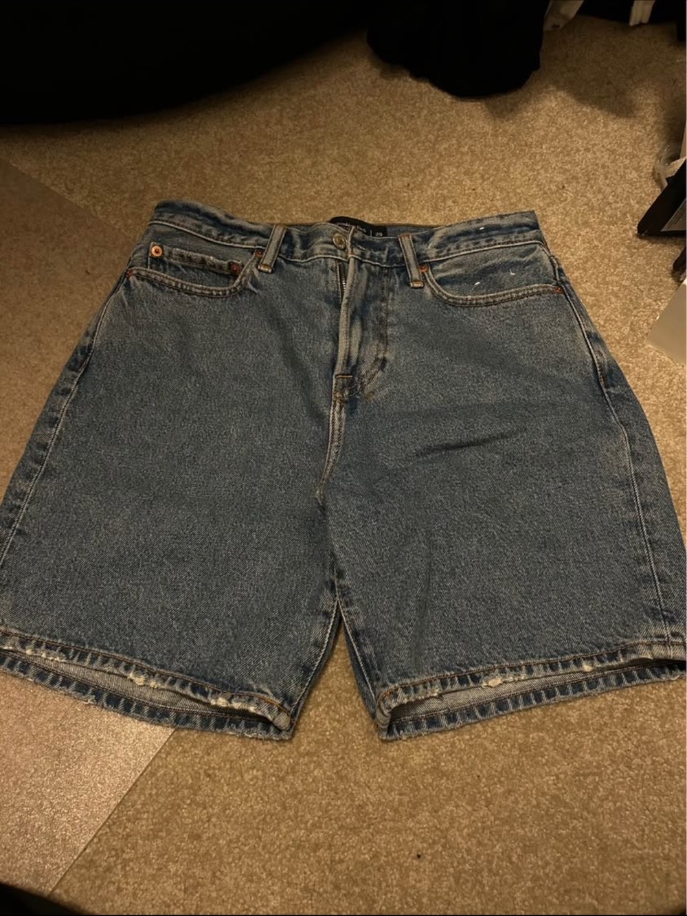 Abercrombie & Fitch Men's Blue Denim Jean Shorts